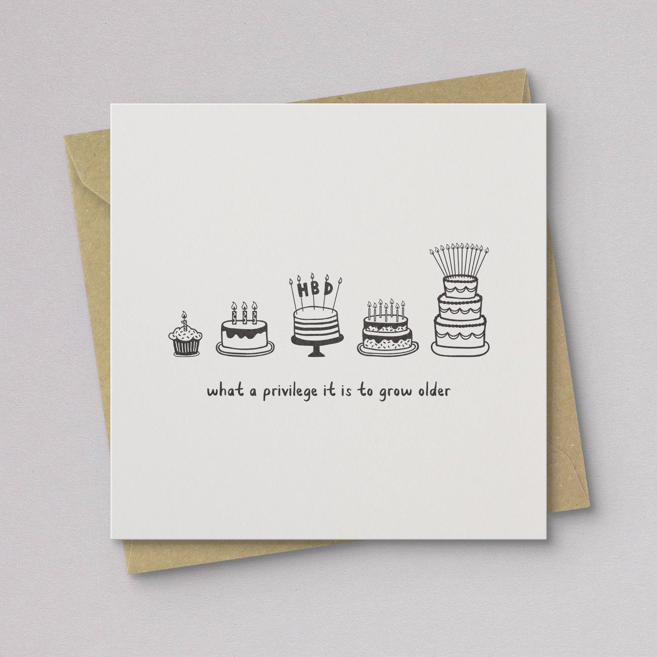 Privilege to Grow Older Birthday Card - DIGS