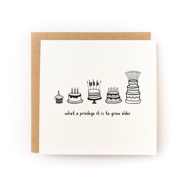 Privilege to Grow Older Birthday Card - DIGS