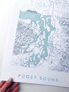 Puget Sound Topo Map Print - DIGS