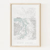 Puget Sound Topo Map Print - DIGS