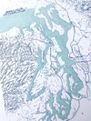 Puget Sound Topo Map Print - DIGS