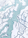 Puget Sound Topo Map Print - DIGS