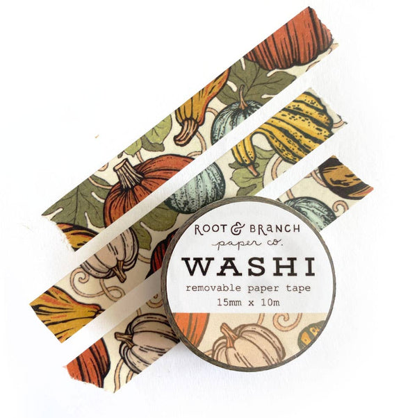 Pumpkin + Gourds Fall Washi Tape - DIGS