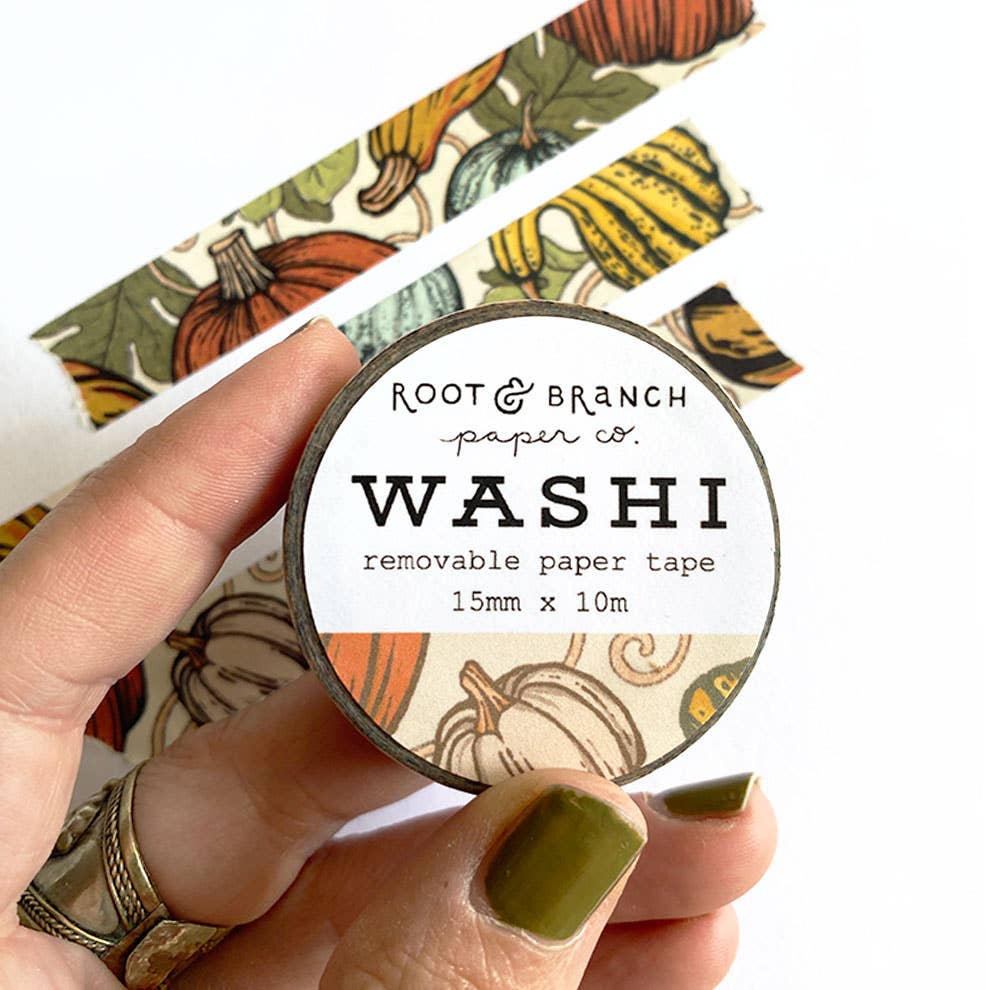 Pumpkin + Gourds Fall Washi Tape - DIGS