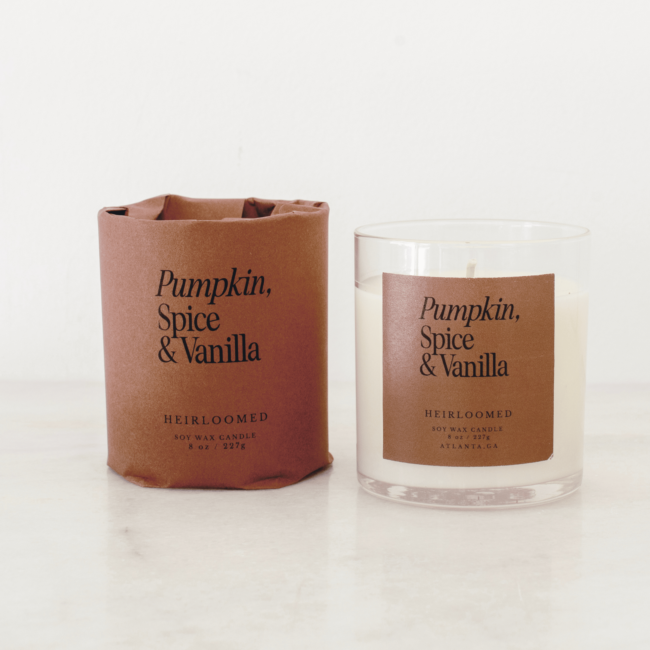 Pumpkin, Spice & Vanilla Candle - DIGS