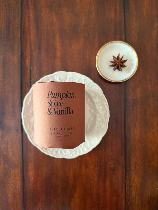 Pumpkin, Spice & Vanilla Candle - DIGS