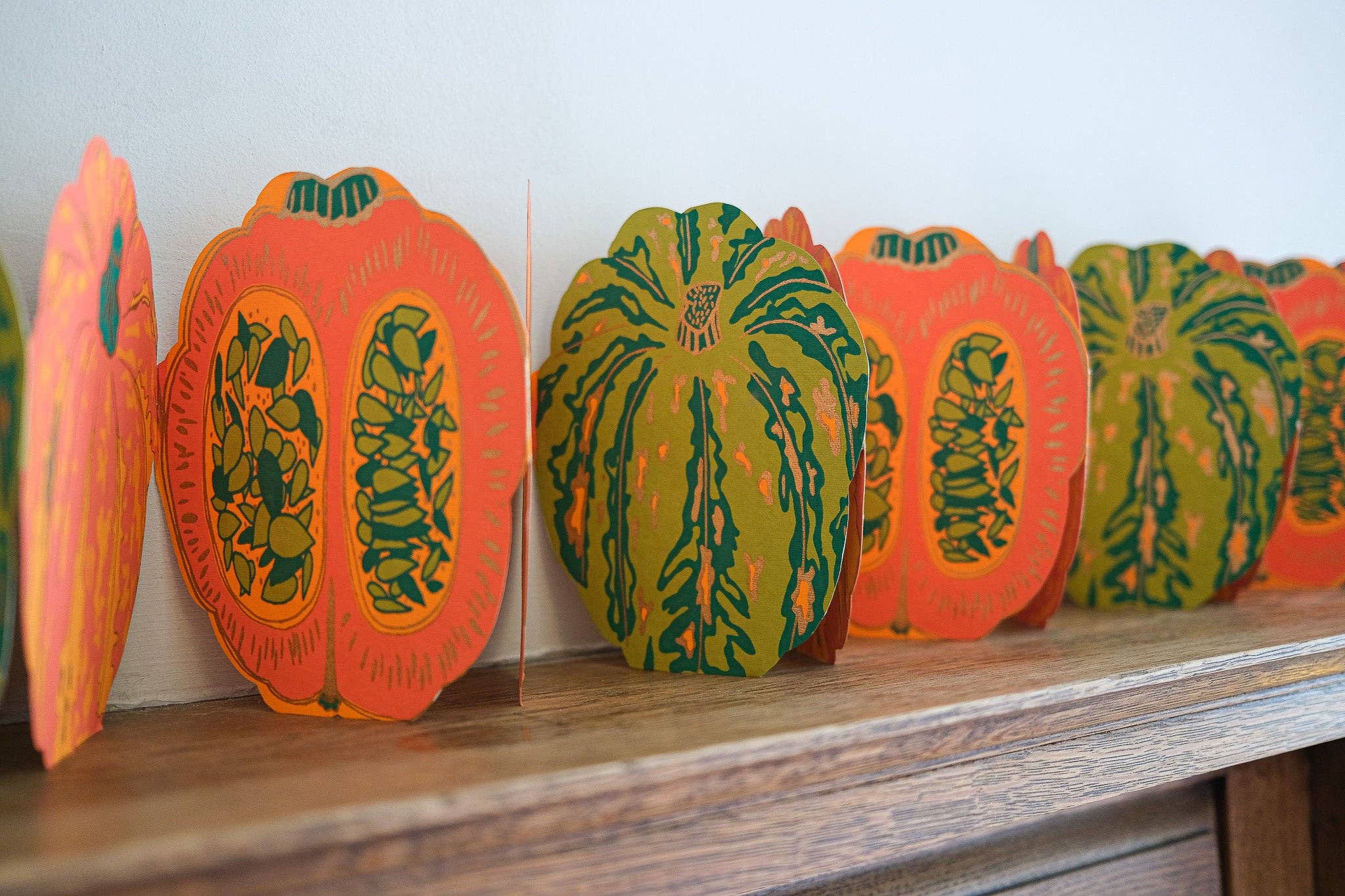 Pumpkins & Gourds Concertina Garland - DIGS