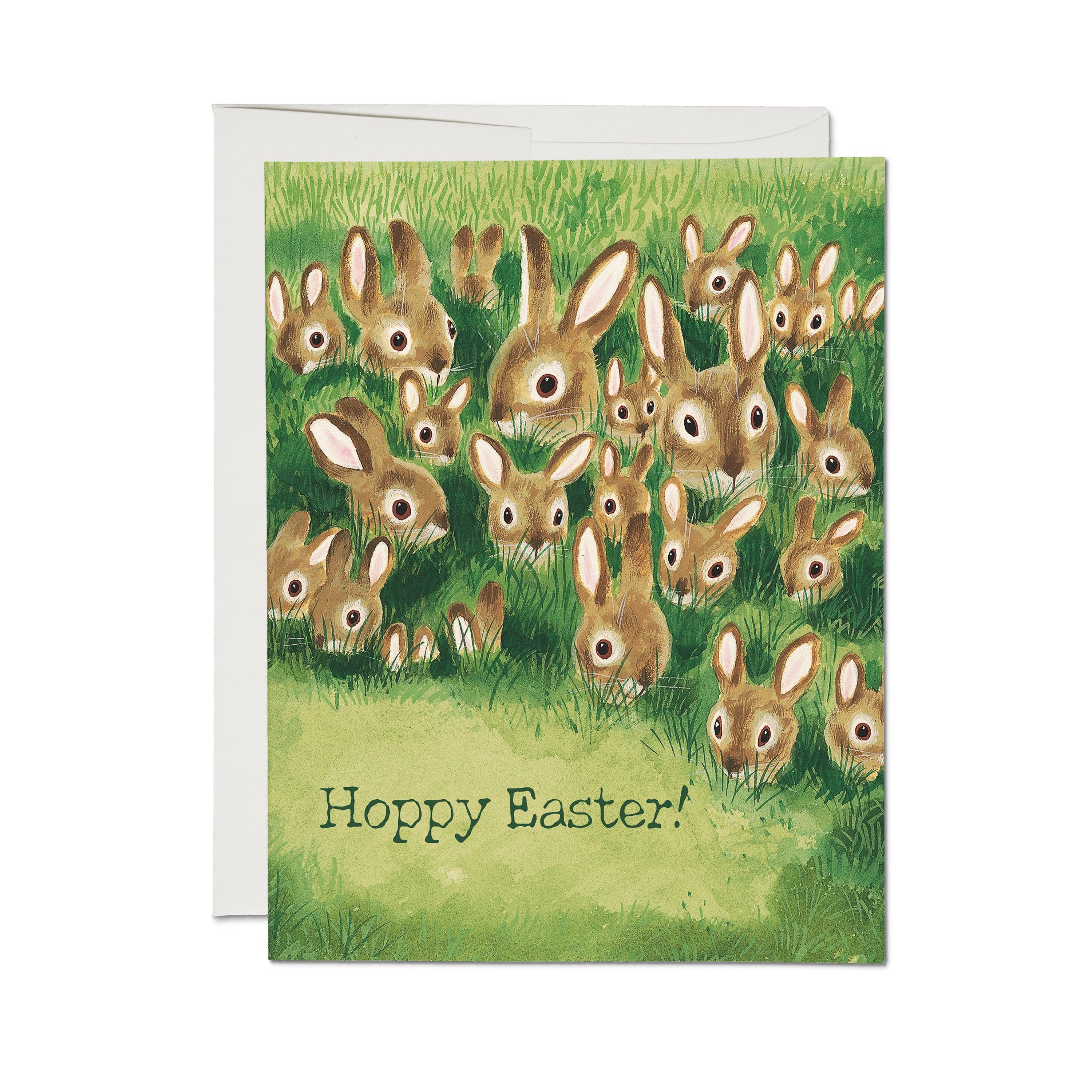 Rabbit Family Easter Card - DIGS