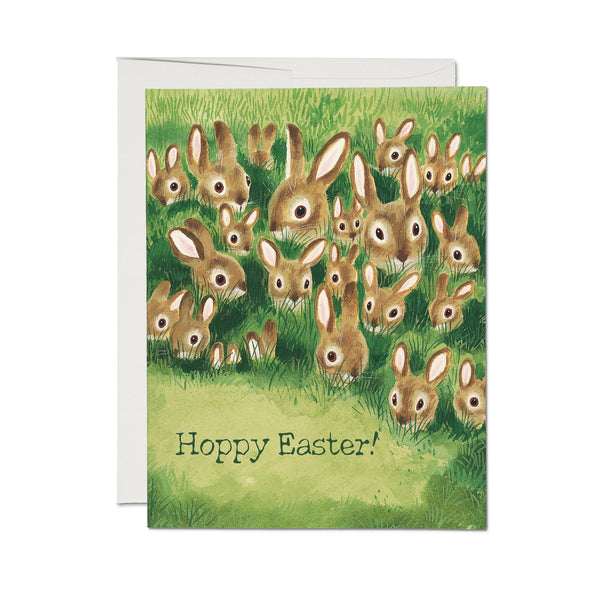 Rabbit Family Easter Card - DIGS