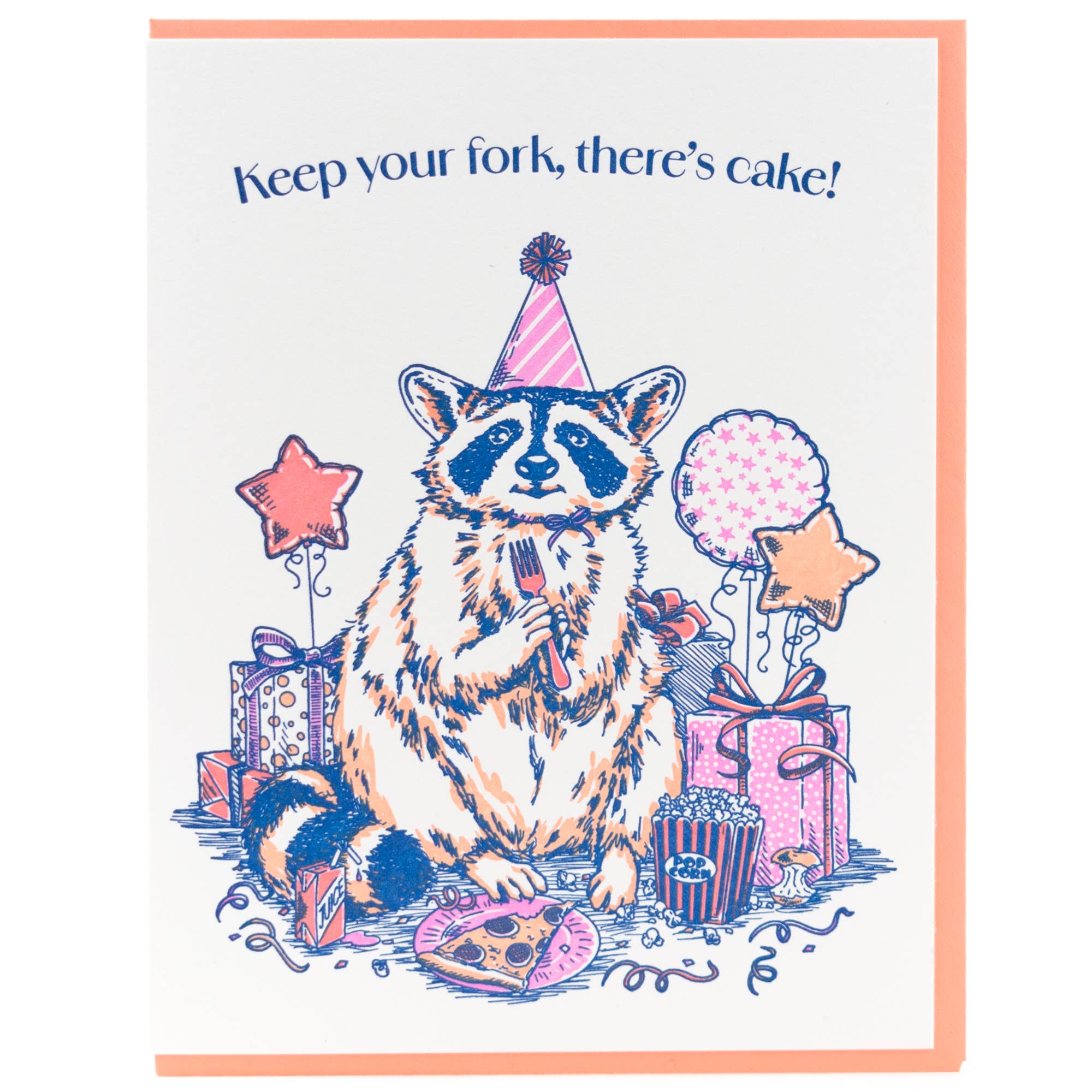 Raccoon Birthday Card - DIGS