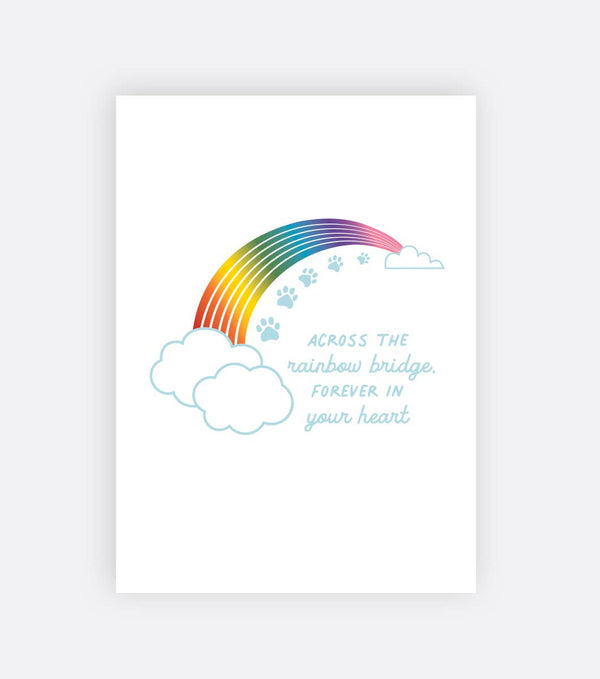 Rainbow Bridge Pet Sympathy Card - DIGS