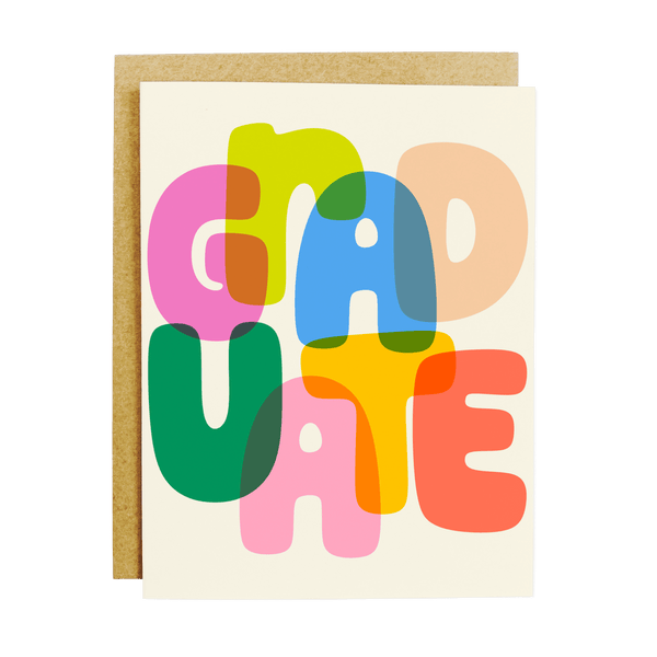 Rainbow Graduate Greeting Card - DIGS