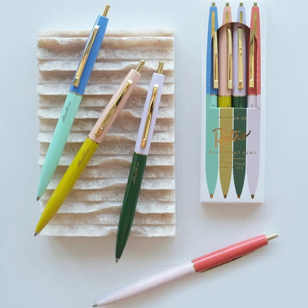Rainbow Tones Retro Pen Set - DIGS