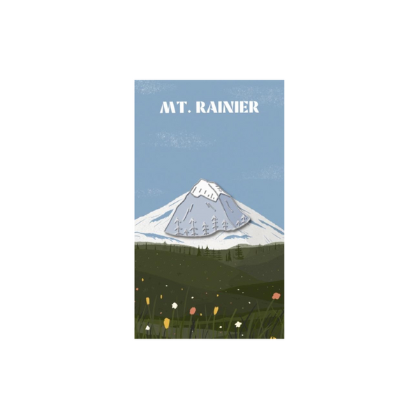 Mount Rainier Enamel Pin