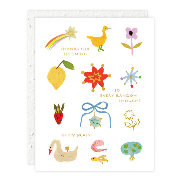 Random Thoughts Friendship Card - DIGS