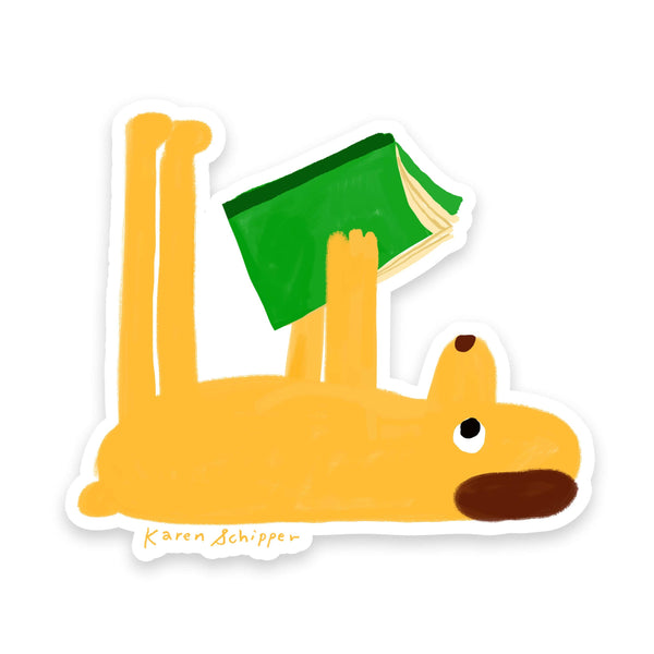 Reading Dog Sticker - DIGS