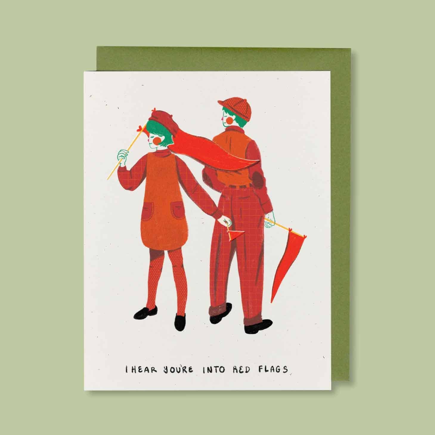 Red Flags Just Because Card - DIGS