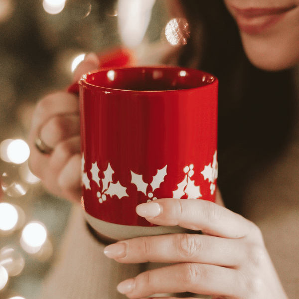 Red Holly Stoneware Mug - DIGS