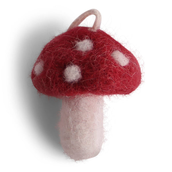 Red Mini Felt Mushrooms - DIGS