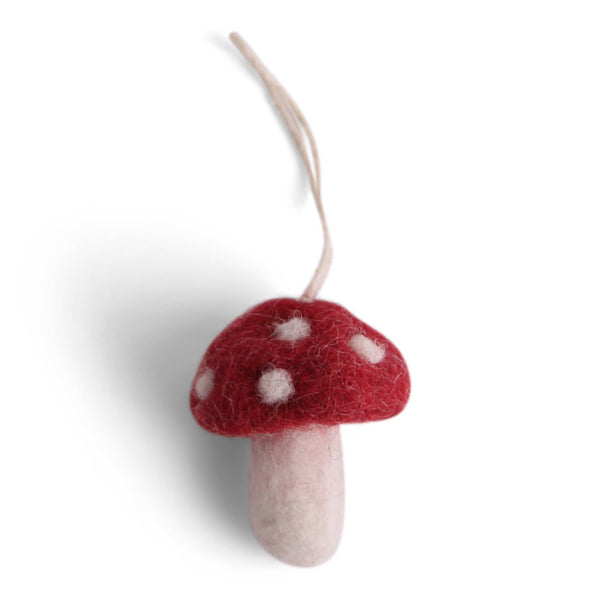 Red Mini Felt Mushrooms - DIGS