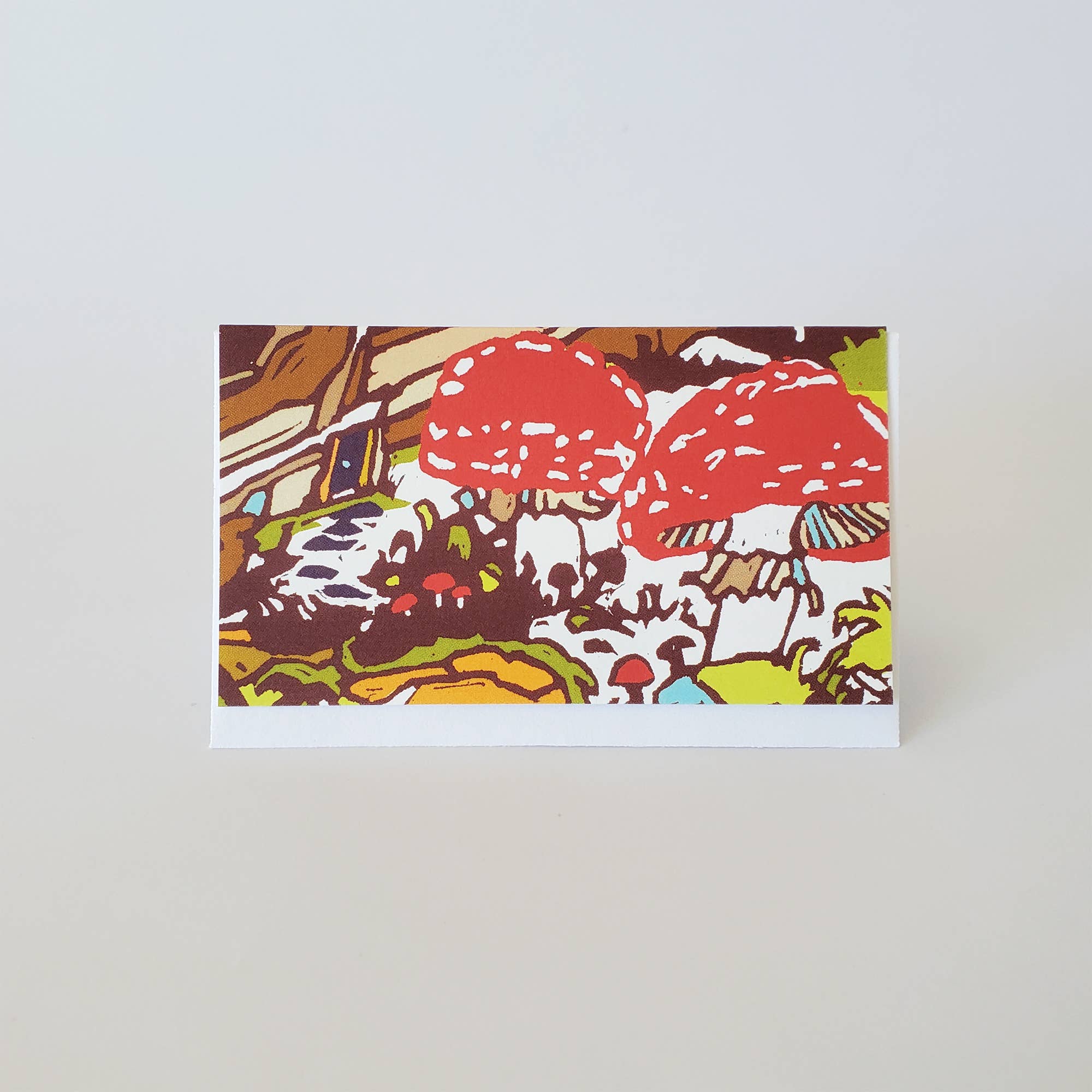 Red Mushroom Mini Note Card - DIGS