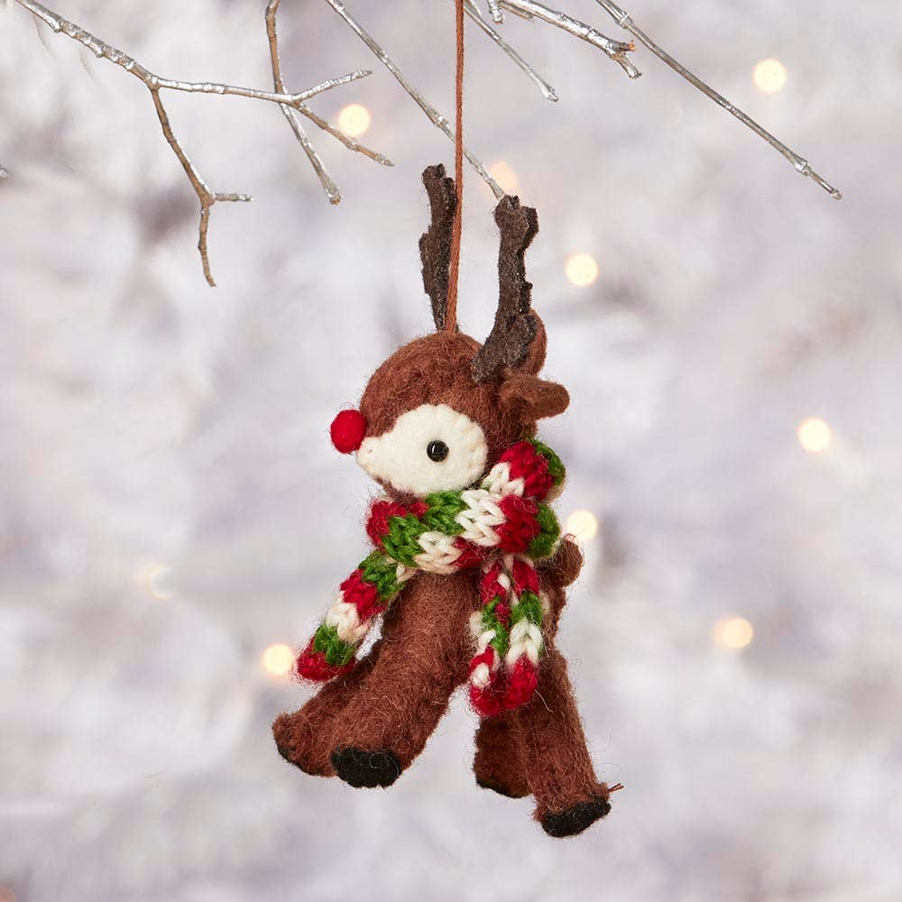 Red-Nose Reindeer Ornament - DIGS