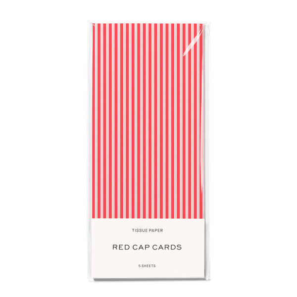 Red Pinstripes Tissue Paper - DIGS