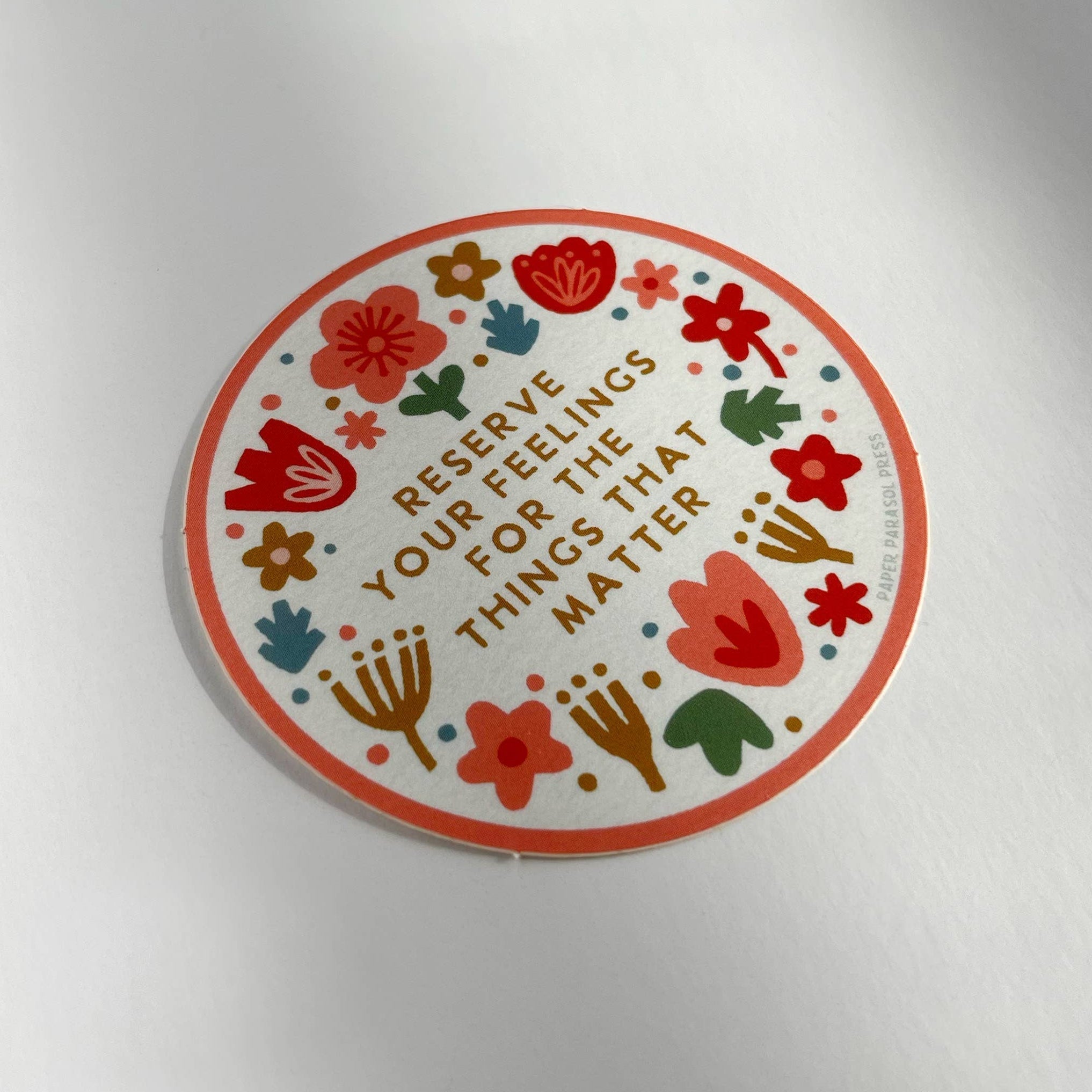 Reserve Your Feelings Sticker - DIGS