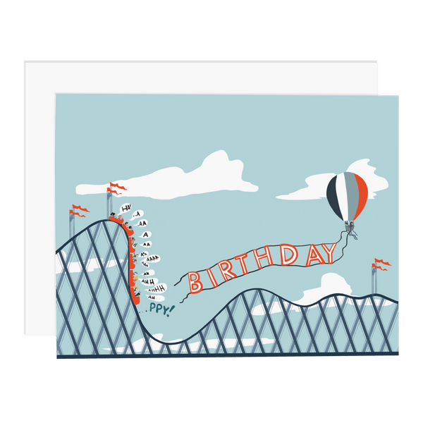 Roller - Coaster Birthday Card - DIGS