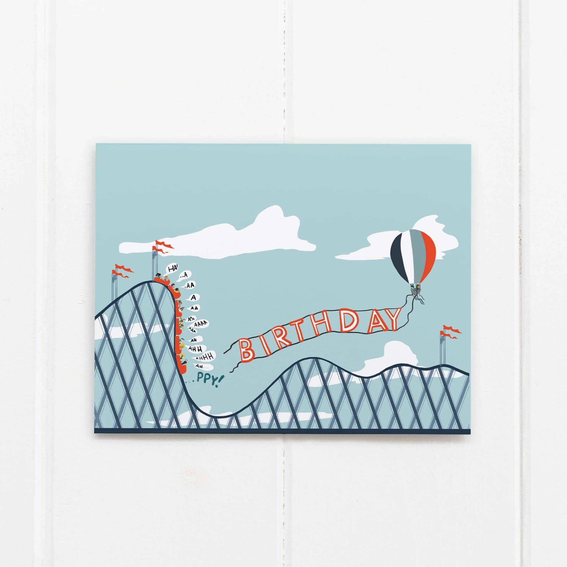 Roller - Coaster Birthday Card - DIGS