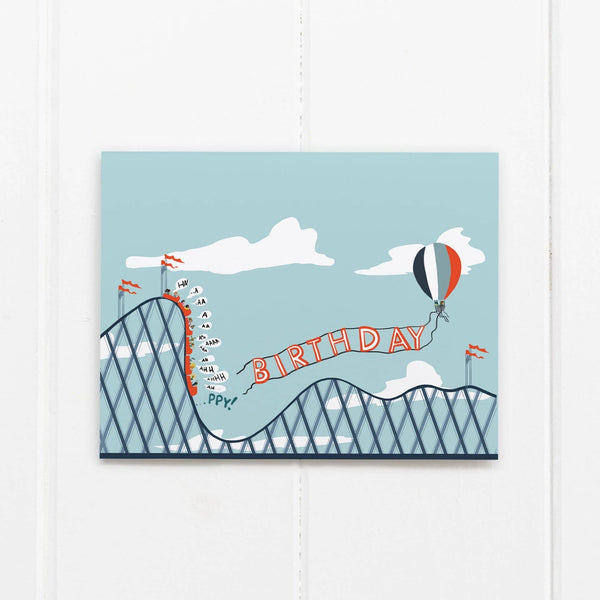 Roller - Coaster Birthday Card - DIGS