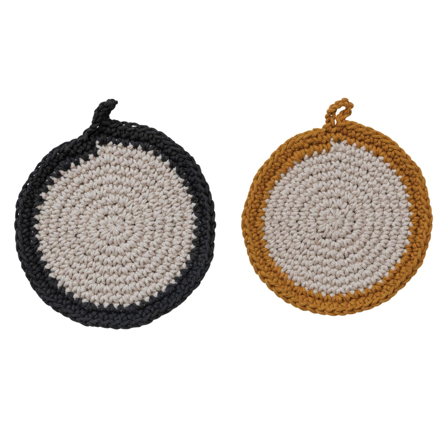 Round Crocheted Potholder - DIGS