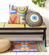 Round Eye w/Fringe Hook Pillow - DIGS