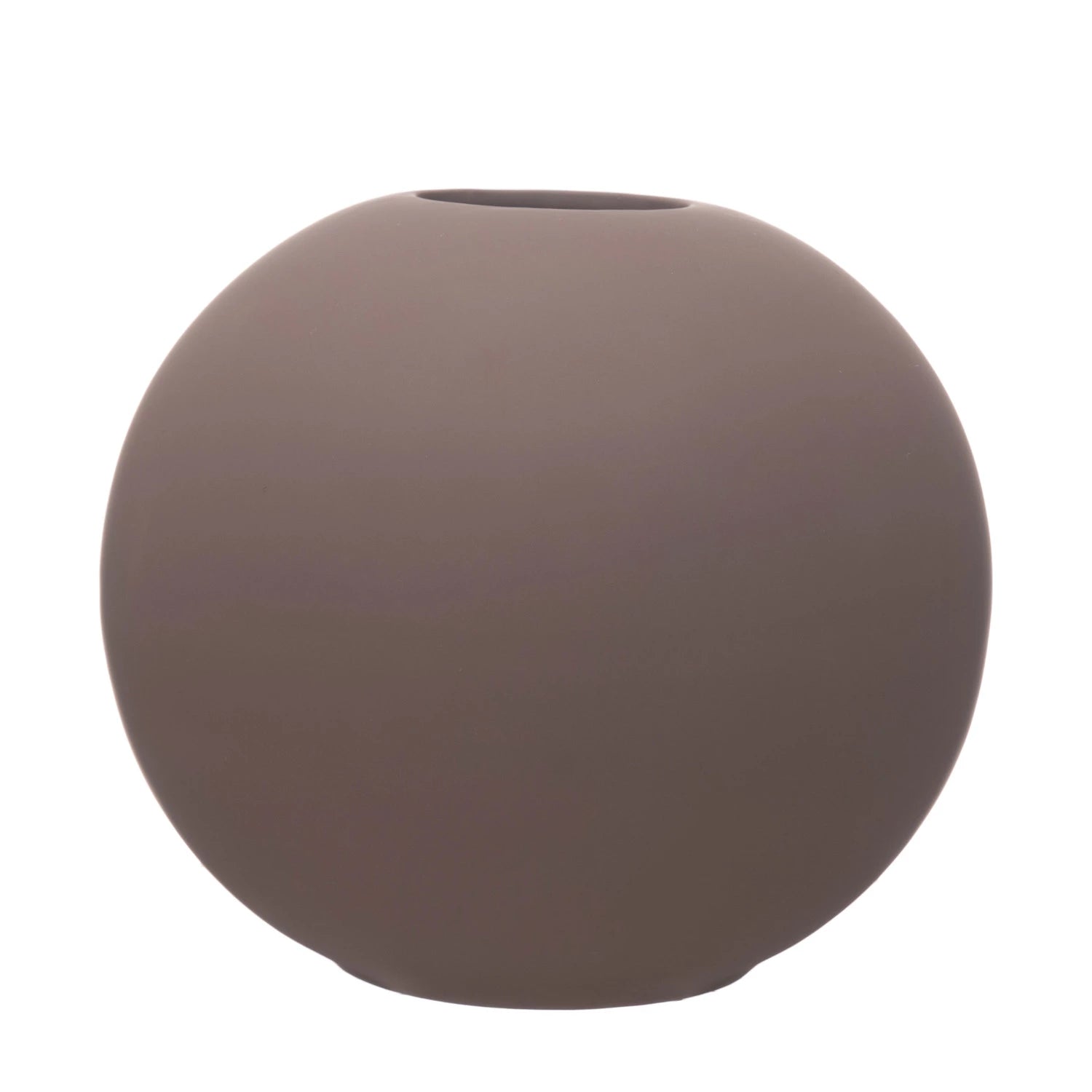 Round Matte Plum Vase - DIGS