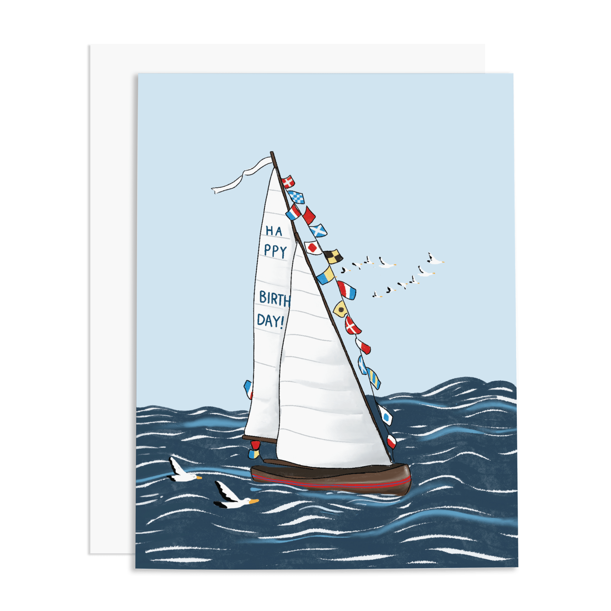 Sailboat Birthday Card - DIGS