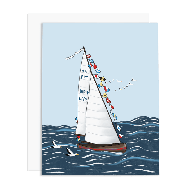 Sailboat Birthday Card - DIGS
