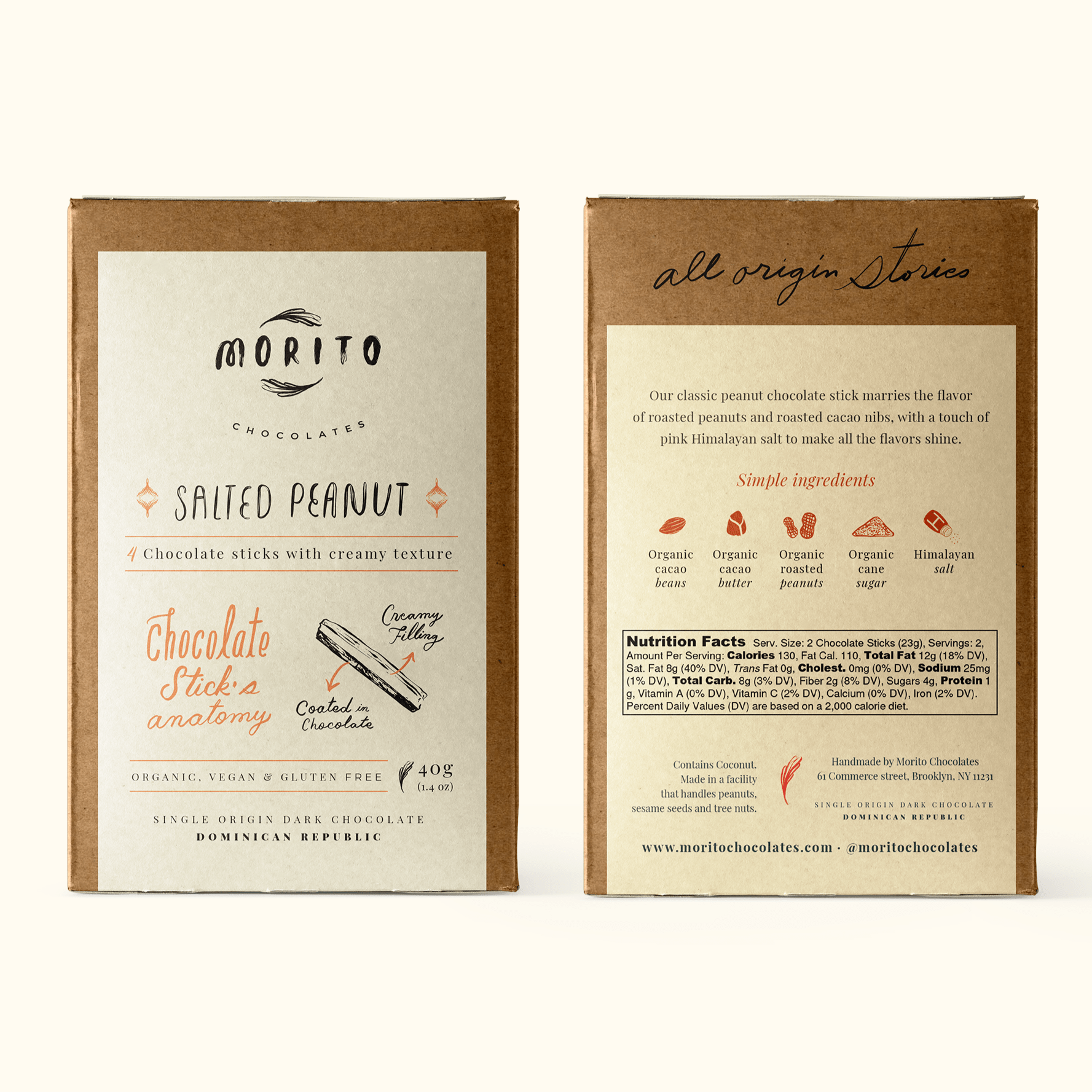 Salted Peanut Dark Chocolate Sticks - DIGS