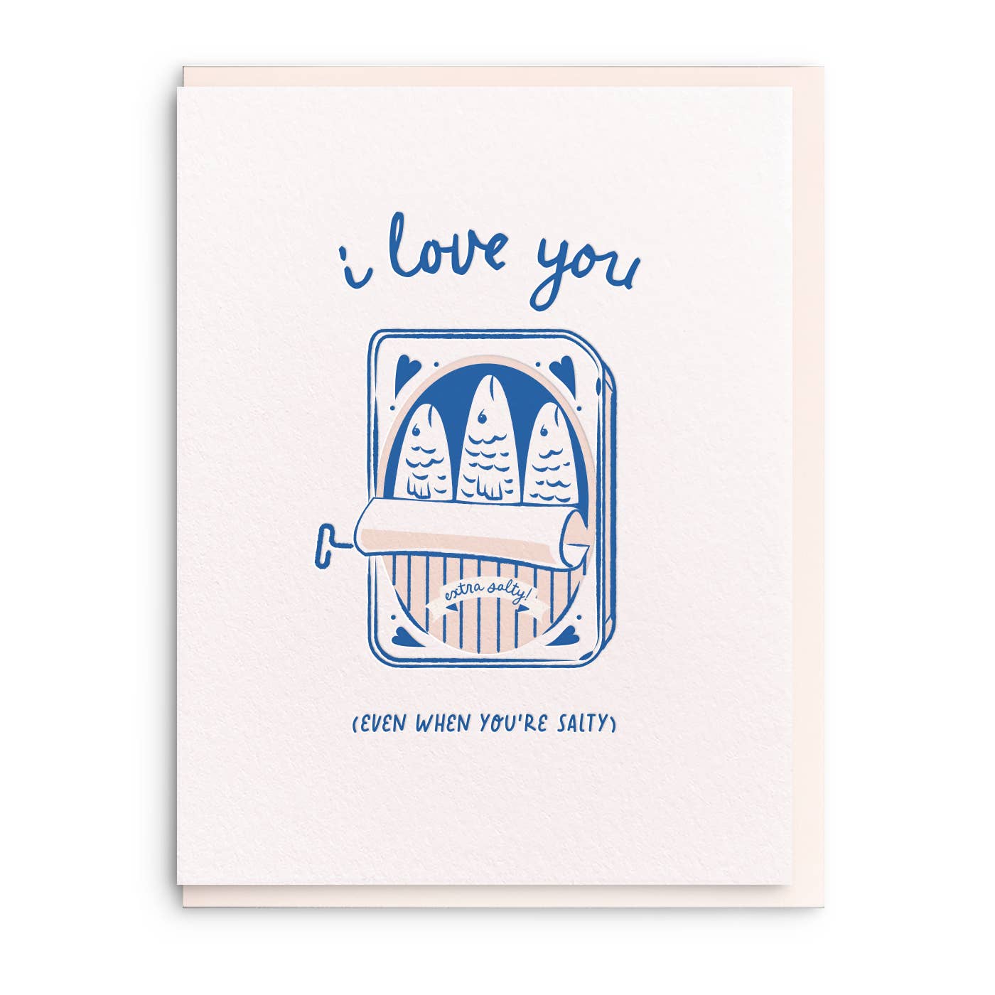 Salty Sardines Letterpress Love Card - DIGS