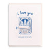 Salty Sardines Letterpress Love Card - DIGS