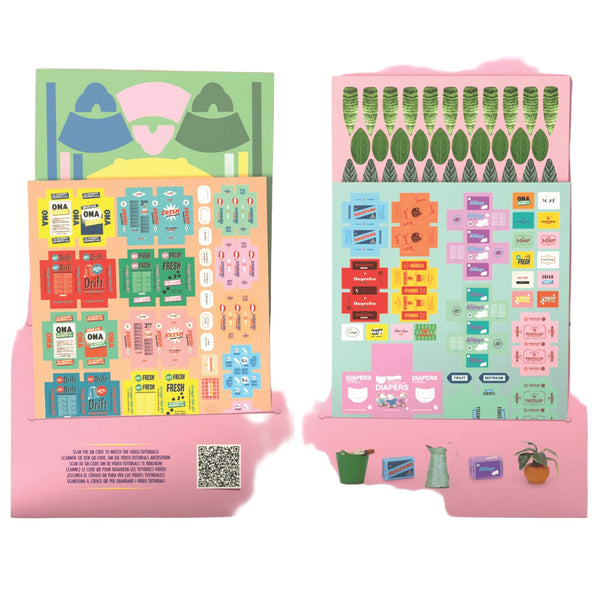 Sam & Julia's Mouse Mansion Die - Cut Prints: Bathroom Accessories - DIGS