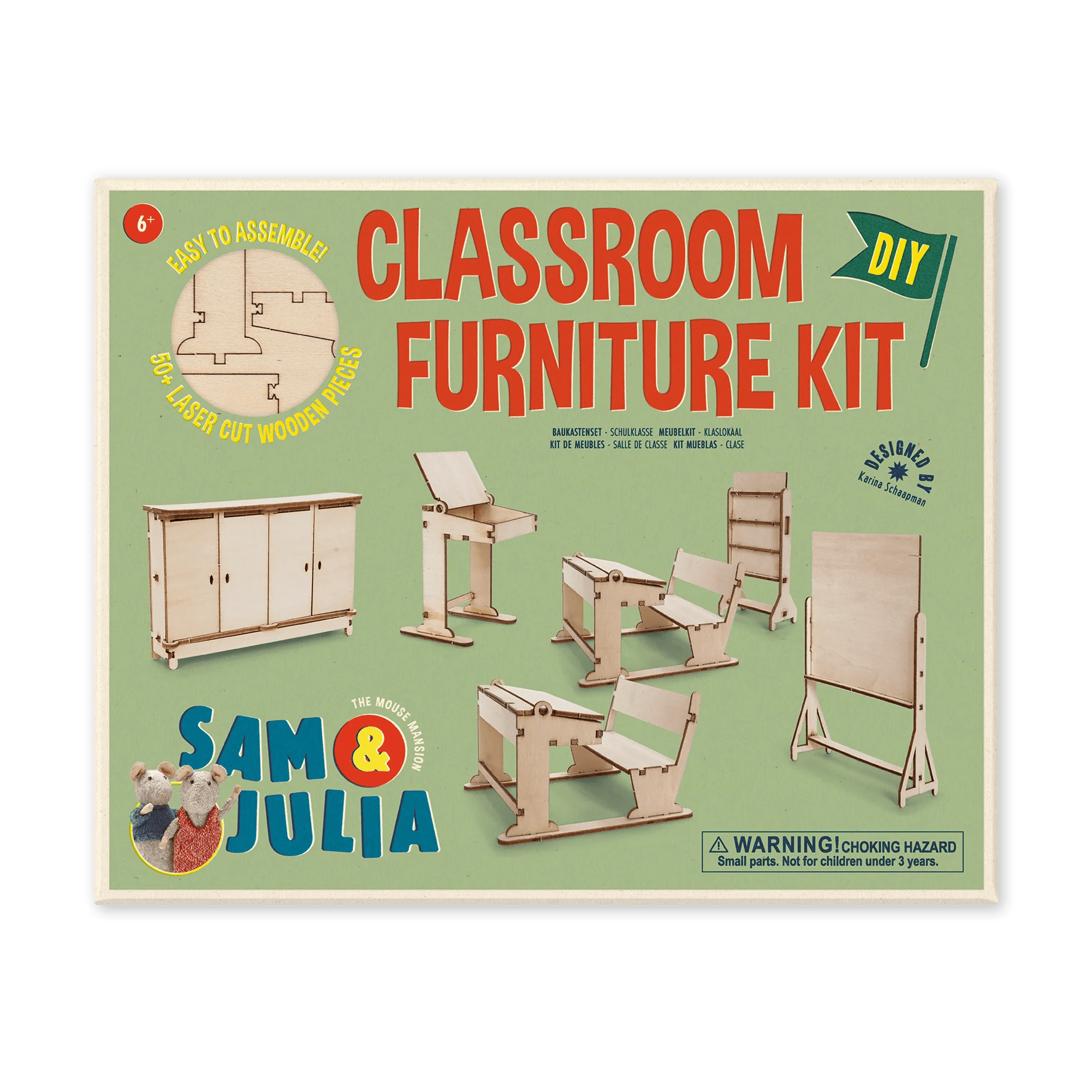 Sam & Julia's Mouse Mansion Furniture Kit: Classroom - DIGS