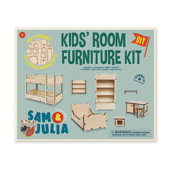 Sam & Julia's Mouse Mansion Furniture Kit: Kid's Room - DIGS