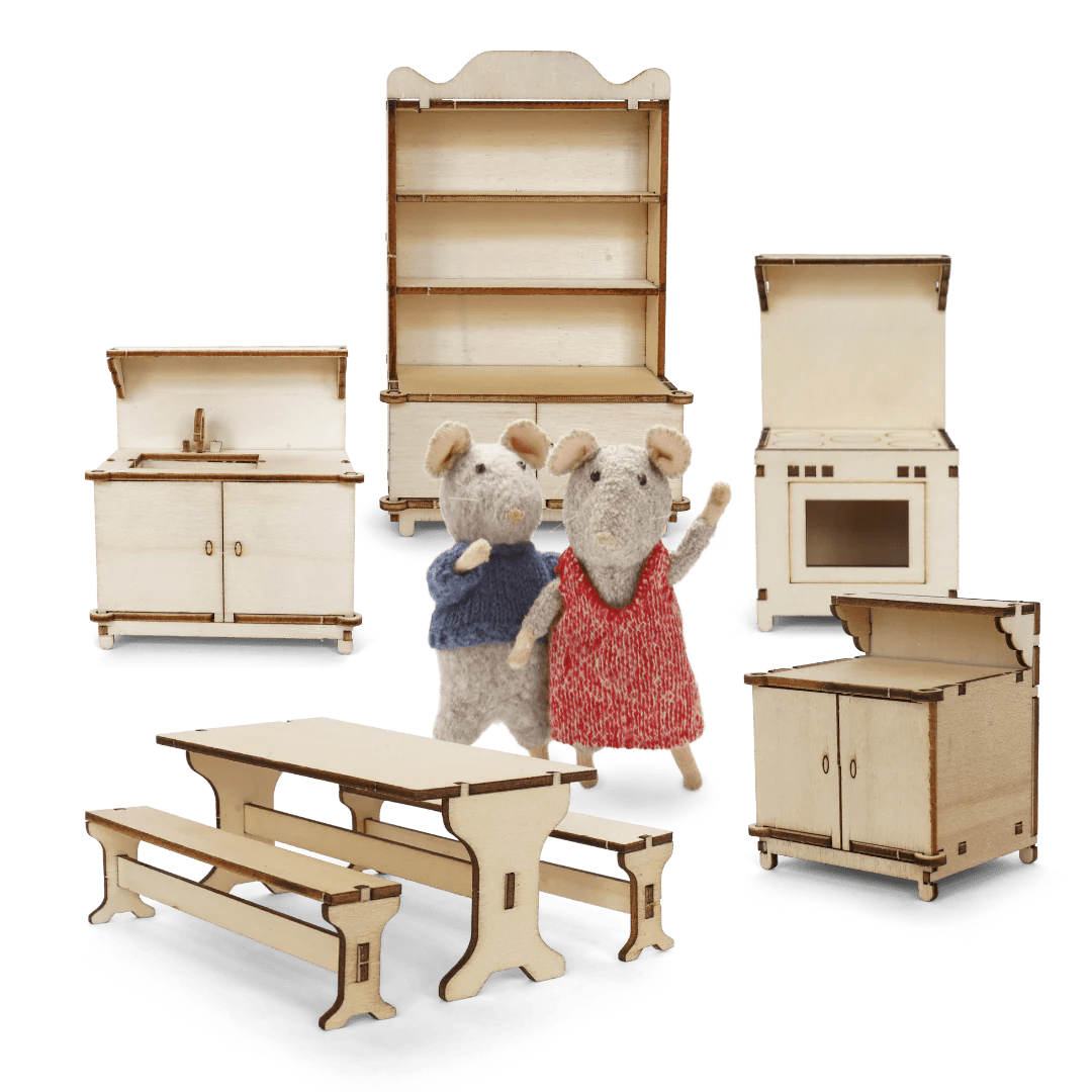 Sam & Julia's Mouse Mansion Furniture Kit: Kitchen - DIGS