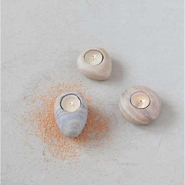 Sandstone Tealight Holders - DIGS