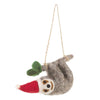 Santa Hat Sloth Ornament - DIGS
