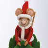 Santa Mouse Sledding Ornament - DIGS
