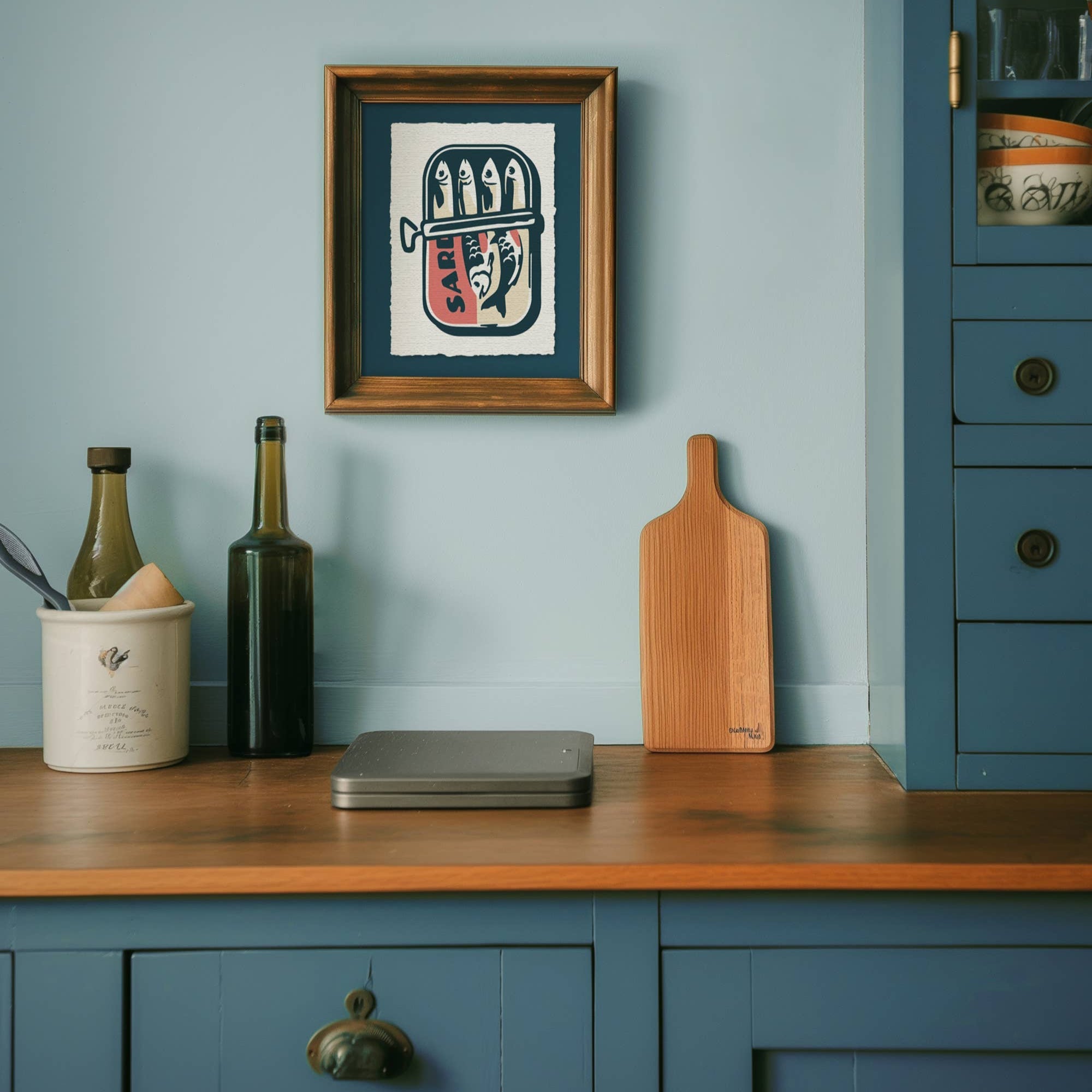 Sardine Tin Modern Paint By Numbers Kit - DIGS