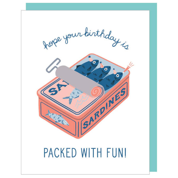 Sardines Birthday Card - DIGS