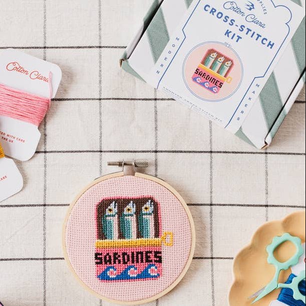 Sardines Mini Cross Stitch Kit - DIGS