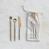 Brass Appetizer Cutlery Set